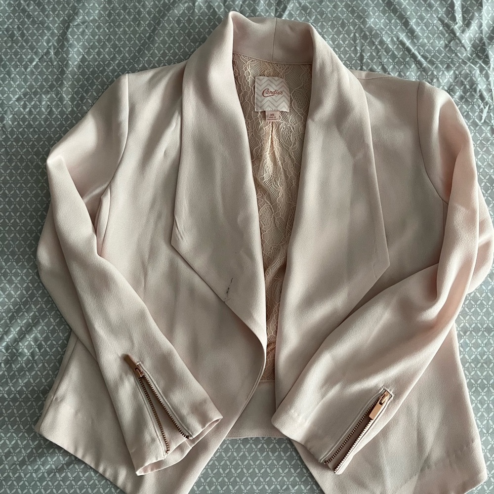 Chic Blush Pink Women's Jacket by Candies